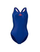 Aqua Sphere Womens Essentials Classic Back Swimsuit - Product Front - Navy Blue
