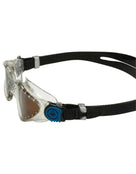 Aqua Sphere Kayenne Swim Goggles - Silver/Blue/Polarised Lens - Side