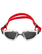 Aqua Sphere - Kayenne Pro Photochromatic Swimming Goggles - Front - White/Red
