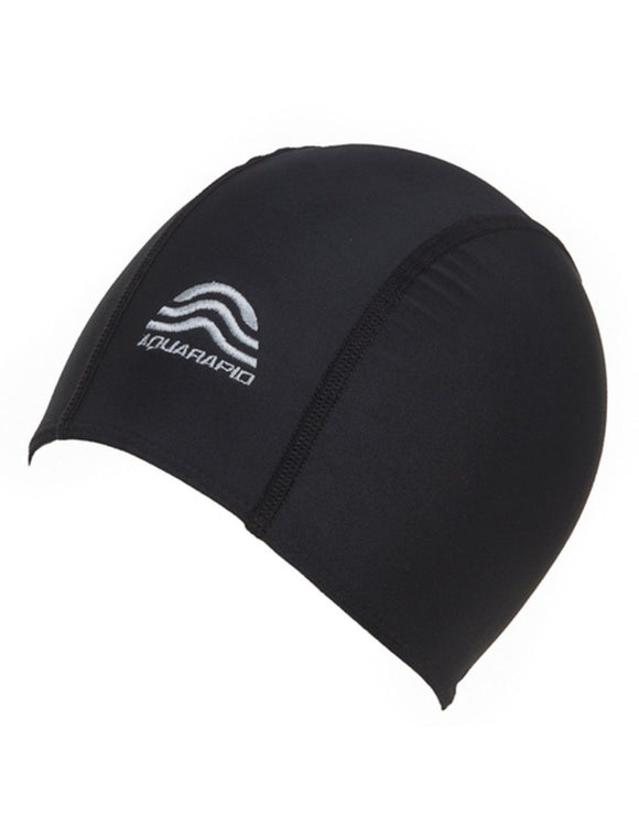 Aquarapid - Fabric Swimming Cap - Black