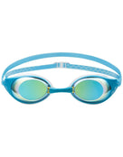 Aquarevol - Dual Prescription Mirrored Goggles - Blue/Gold - Front Nose Bridge/ Product Design