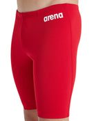 Arena - Boys Team Solid Swim Jammer - Red/White - Product Only Side Design