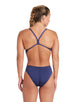 Arena - Team Challenge Solid Swimsuit - Navy/White - Front Full Body