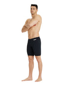 Arena - Team Solid Swim Jammer - Black/White - Model Full Body Front