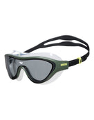Arena - The One Swim Mask - Smoke/Deep Green/Black - Smoke Tinted Lenses - PVC Free - One Fit For All
