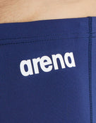 Arena - Team Solid Swim Jammer - Navy/White - Logo Close