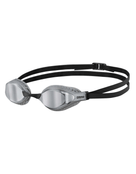 Arena - Airspeed Mirror Swim Goggle - Product Only Front/Side - Silver Mirrored Lenses/Black/Silver Gasket