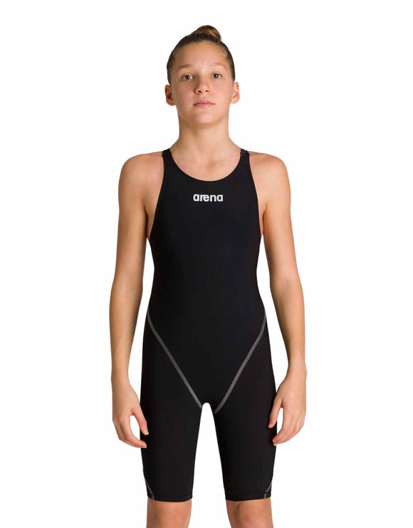 Arena - Girls Powerskin ST 2 - Black - Front Pose