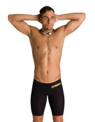 Arena Mens Powerskin Carbon Air 2 Swim Jammer - Black/Gold - Front Pose