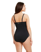 Zoggs - Womens Aruba Ruched Front Swimsuit - Model Back