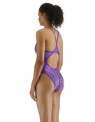 TYR Atolla Durafast Lite Diamondfit Swimsuit - Purple - Back Side 2