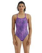 TYR Atolla Durafast Lite Diamondfit Swimsuit - Purple - Front