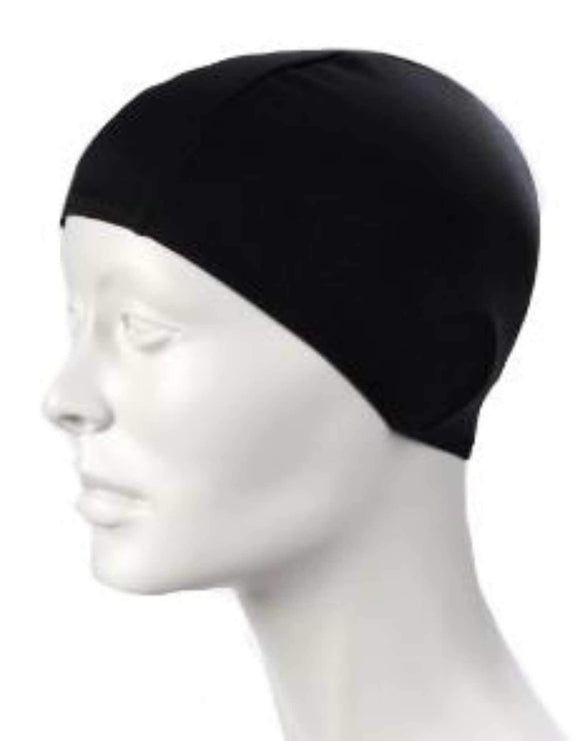 BECO 100% Polyester Fabric Swimming Cap - Black