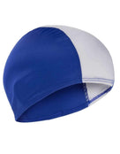 BECO 100% Polyester Fabric Swimming Cap - Blue/White