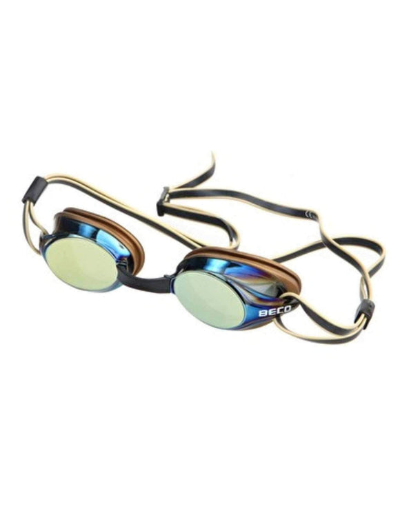 BECO - Boston Mirror Adult Swimming Goggles - Gold