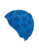 Beco Moulded Decorative Leaf Swimming Cap - Product - Blue