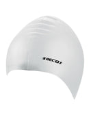 BECO - Adult Silicone Swim Cap - White