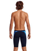 Funky Trunks - Blue Bars Swim Jammers - Model Back