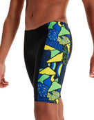 Speedo - Boys Allover Panel Jammer - Black/Multi - Closeup/Design