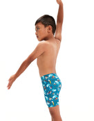 Speedo - Tots Boys Digital Allover Jammer - Pluto Blue - Model Front Pose