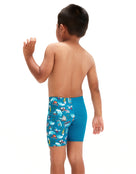 Speedo - Tots Boys Digital Allover Jammer - Pluto Blue - Model Back / Jammer Back Design