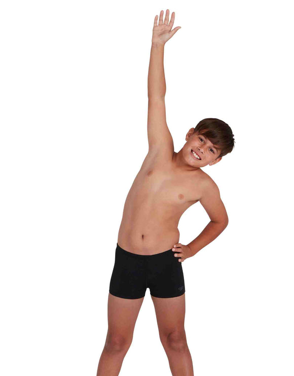 Speedo - Boys Aquashort - Black - Model Front Pose