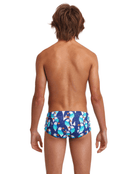 Funky Trunks - Boys Pengoo Parade Swim Trunks - Model Back