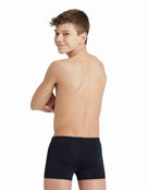 Arena - Boys Solid Swim Shorts - Black - Model Back