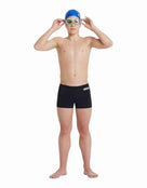 Arena - Boys Solid Swim Shorts - Black - Model Front Full Body