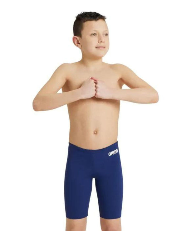 Boys Team Solid Swim Jammer - Navy/White