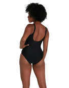 Speedo - Womens Brigitte Swimsuit - Black - Model Back