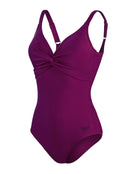 Speedo - Brigitte One Piece Swimsuit - Product Only Front / Side Design - Purple
