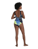 Speedo - Womens Core Placement U-Back Swimsuit - Navy - Back Full Body