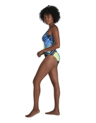Speedo - Womens Core Placement U-Back Swimsuit - Navy - Side Full Body