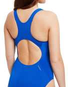 Zoggs Womens Cottesloe Powerback Swimsuit - Close Up - Royal