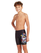 Zoggs - Boys Crazy Skull Mid Swim Jammer - Model Front 