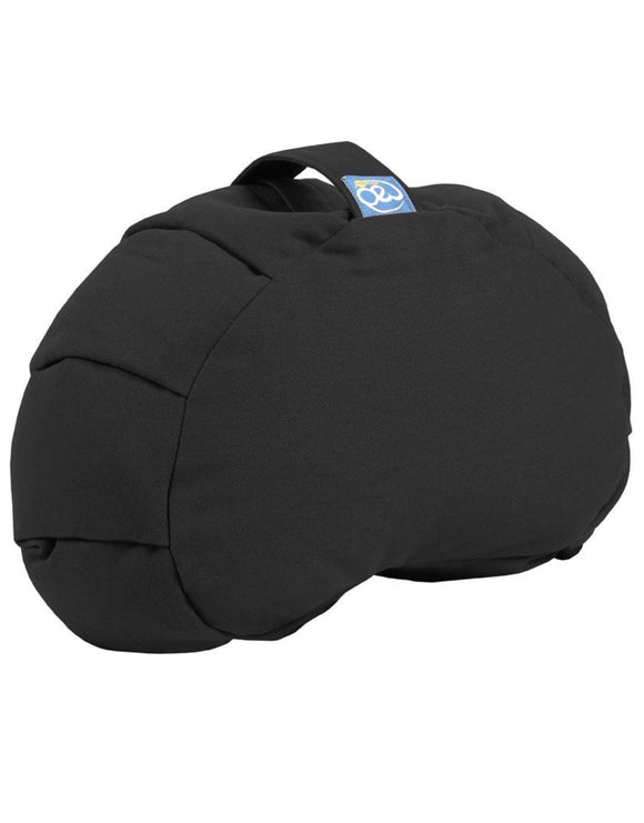 Fitness-Mad Crescent-Shaped Zafu - Black