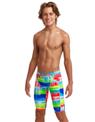 Funky Trunks - Boys Dye Hard Swim Jammer - Product Front Design - Front 