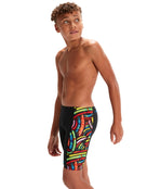 Speedo - Digital Panel Jammer - Black/Multi - Model Side 