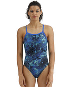 TYR Diploria Diamondfit Swimsuit - Blue/Green - Front
