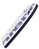 Arena Dots Printed Kickboard - White/Blue/Red - Side