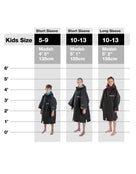 Dryrobe Childrens Size Guide - Advance Long Sleeve