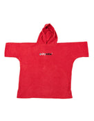 Dryrobe - Kids Organic Cotton Short Sleeve Towel Poncho - 5-9 yrs - Product Front Look - Red