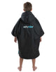 Dryrobe Childrens Advance Short Sleeve Robe - 5-9 yrs/Black/Blue - Front