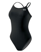 TYR - Durafast Diamondfit Swimsuit - Black - Product Only Front/Side Design/Look