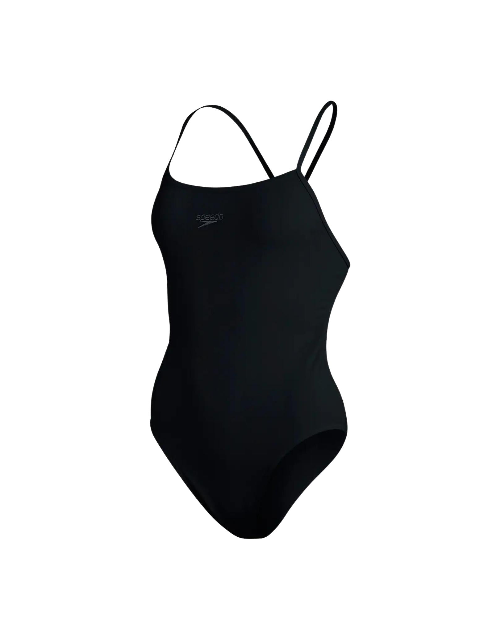 Speedo ECO Endurance Plus Thinstrap Swimsuit - Black | Simply Swim ...
