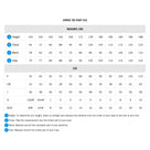 Arena - Mens Jammer Size Guide 