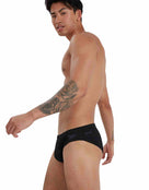 Speedo - Mens Endurance Plus 7cm Sportsbrief - Black - Side Close Up