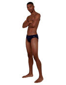 Speedo - Mens Endurance Plus 7cm Sportsbrief - Navy - Front/Side Full Body