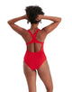 Speedo - Womens Endurance Plus Medalist Swimsuit - USA Red - Front